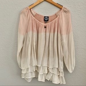 LE MARAIS ombre boho top size M